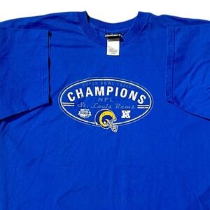 2001 ST. LOUIS RAMS SUPER BOWL XXXIV T-SHIRT XXL